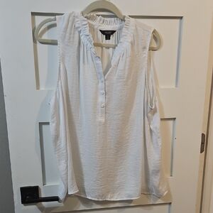 Simply Vera Vera Wang White Sleeveless Blouse